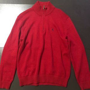 Polo Ralph Lauren Zip Up Sweater (Red)
